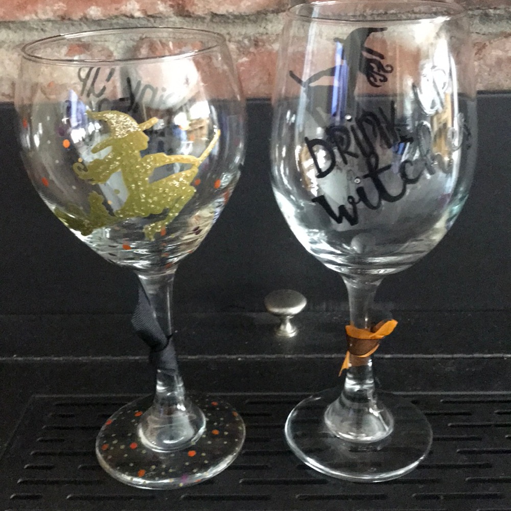 Halloween Wine Glasses